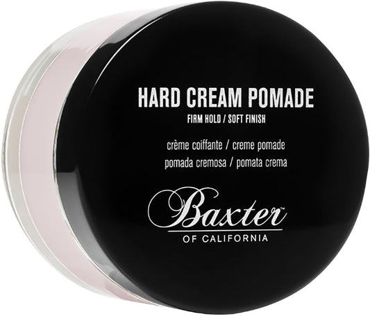 Baxter of California Hard Cream Pomade, Firm Hold - Soft Finish for Men and Women, Great for Thicker Hair Types, Solid Styling Cream for Textured Beauty & Personal Care Baxter of California
