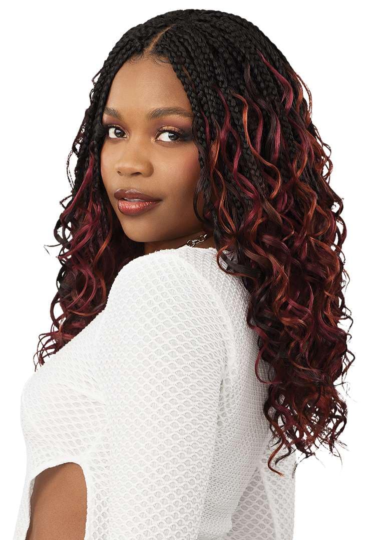 Outre X-Pression Twisted Up - Boho French Deep Braid 14" 15" 16" 10X (MEDIUM BROWN 4)