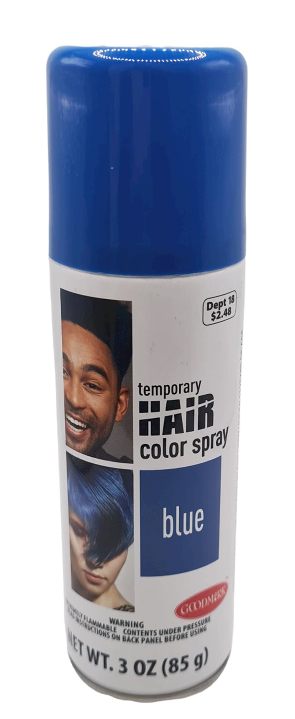 BLUE Spray on Hair Color 3 oz GoodMark (Blue) Beauty & Personal Care Goodmark