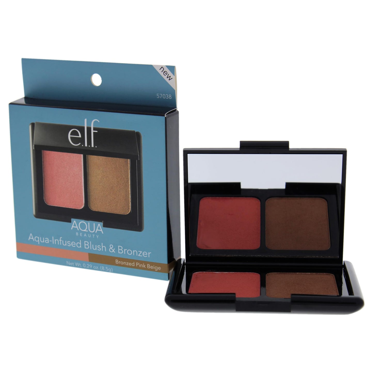 Aqua Beauty Blush and Bronzer - Bronzed Pink Beige by e.l.f. for Women - 0.29 oz Makeup Beauty & Personal Care e.l.f. cosmetics