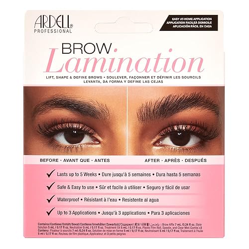 Ardell Brow Lamination Kit, Lift, Shape, and Define Brows, Waterproof, 1-pack Beauty & Personal Care Ardell