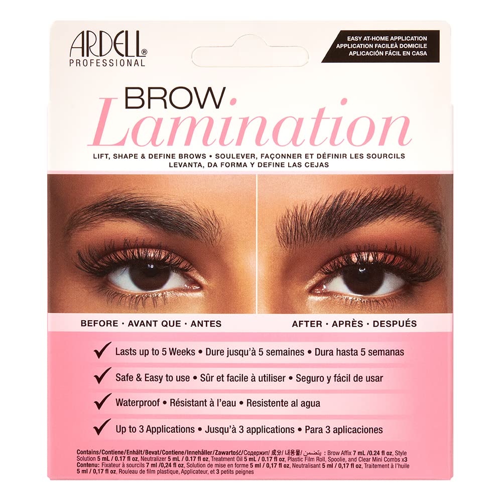 Ardell Brow Lamination Kit, Lift, Shape, and Define Brows, Waterproof, 1-pack Beauty & Personal Care Ardell