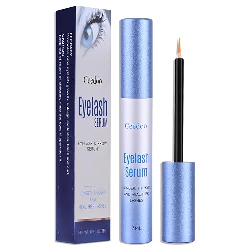 Ceedoo Advanced Eyelash Serum for Thicker, Longer & Longer Looking Eyelashes and Eyebrows, Vegan & Cruelty-Free - Stronger, Thicker Lash Enhancing Beauty & Personal Care ceedoo