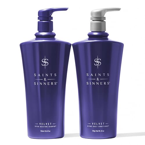 Saints & Sinners Velvet Duo (750ml) for Dry, Damaged, Color Treated Hair Beauty & Personal Care Saints & Sinners