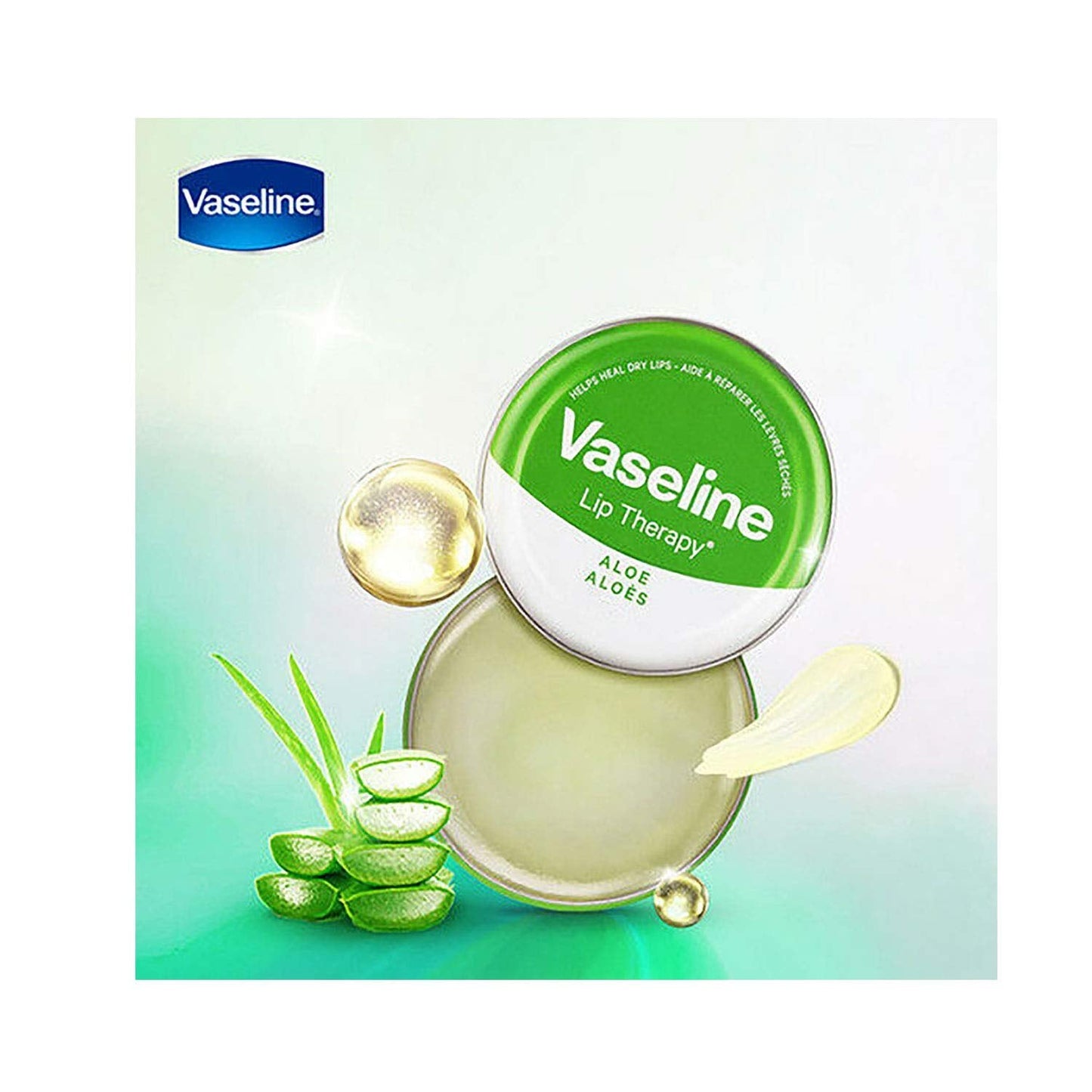 Vaseline Therapy Lip Balm, Aloe Vera 0.6 oz (Pack of 2) Beauty & Personal Care Vaseline