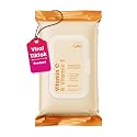 Radiant Aura Vitamin C & Vitamin E Face Wipes - Dermatologist Tested, Anti-Aging, Korean Skin Care - Removes Makeup, Hydrates, Softens The Look Beauty & Personal Care Radiant Aura