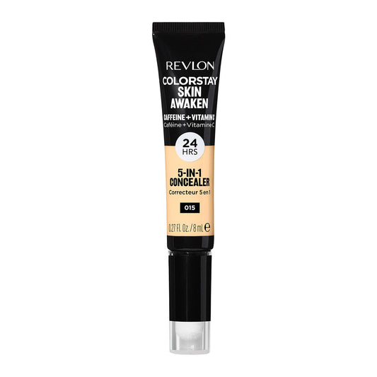 Revlon ColorStay Skin Awaken 5-in-1 Concealer, Lightweight, Creamy Longlasting Face Makeup with Caffeine & Vitamin C, For Imperfections, Dark Circles Beauty & Personal Care REVLON