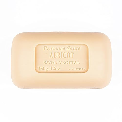 Provence Sante Luxury French Soap Bar - Moisturizing Shea Butter - Triple-milled Apricot Fragrance, 12 oz Beauty & Personal Care Provence Sante