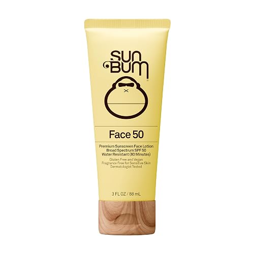 Sun Bum Original SPF 50 Sunscreen Face Lotion - Broad Spectrum Moisturizing Facial Sunscreen with Vitamin E -Fragrance Free - Travel Size - 3 oz Beauty & Personal Care Sun Bum