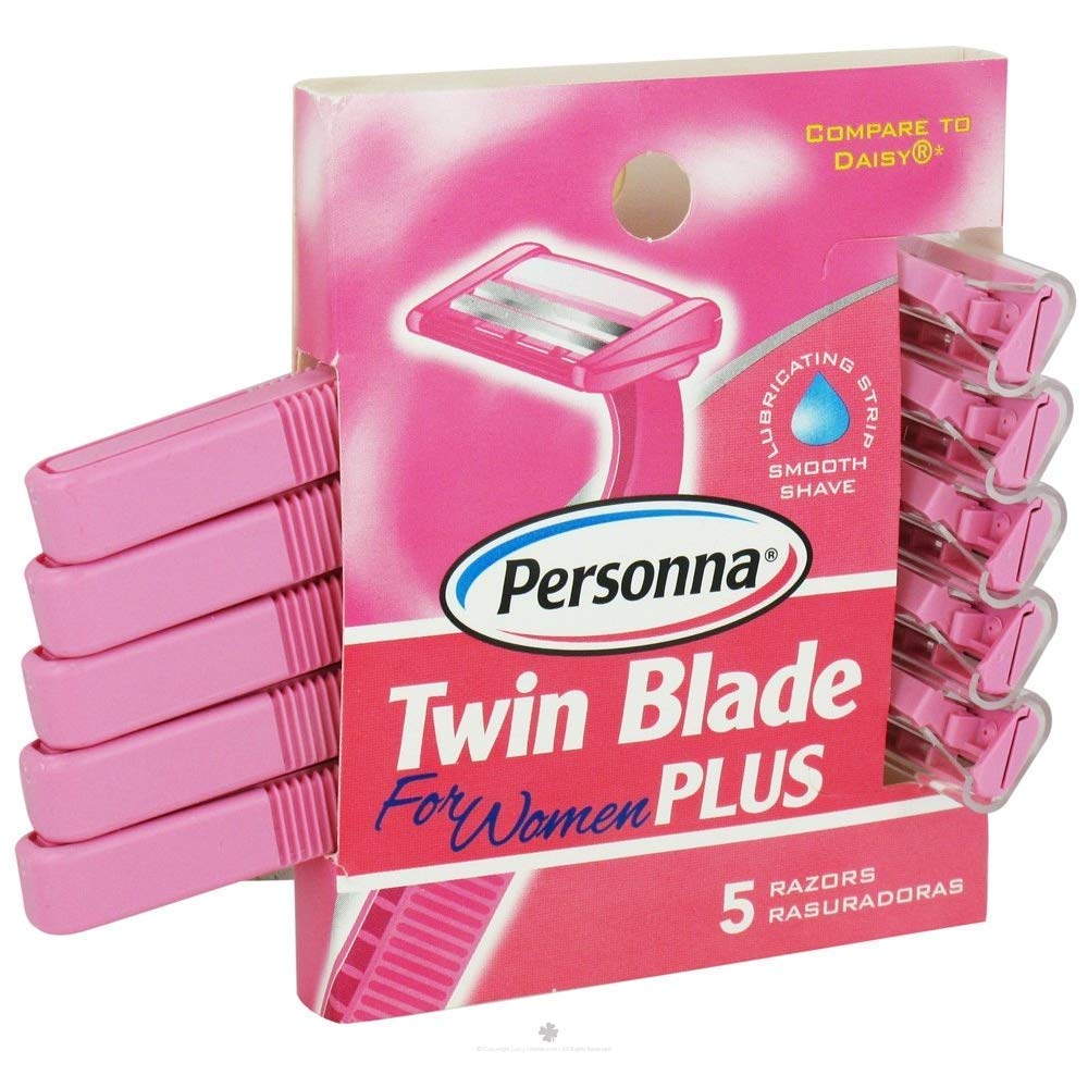 Premium Twin Blade Disposable Comfort Touch For Women - 5 Ea, 12 Pack Beauty and Personal Care Personna