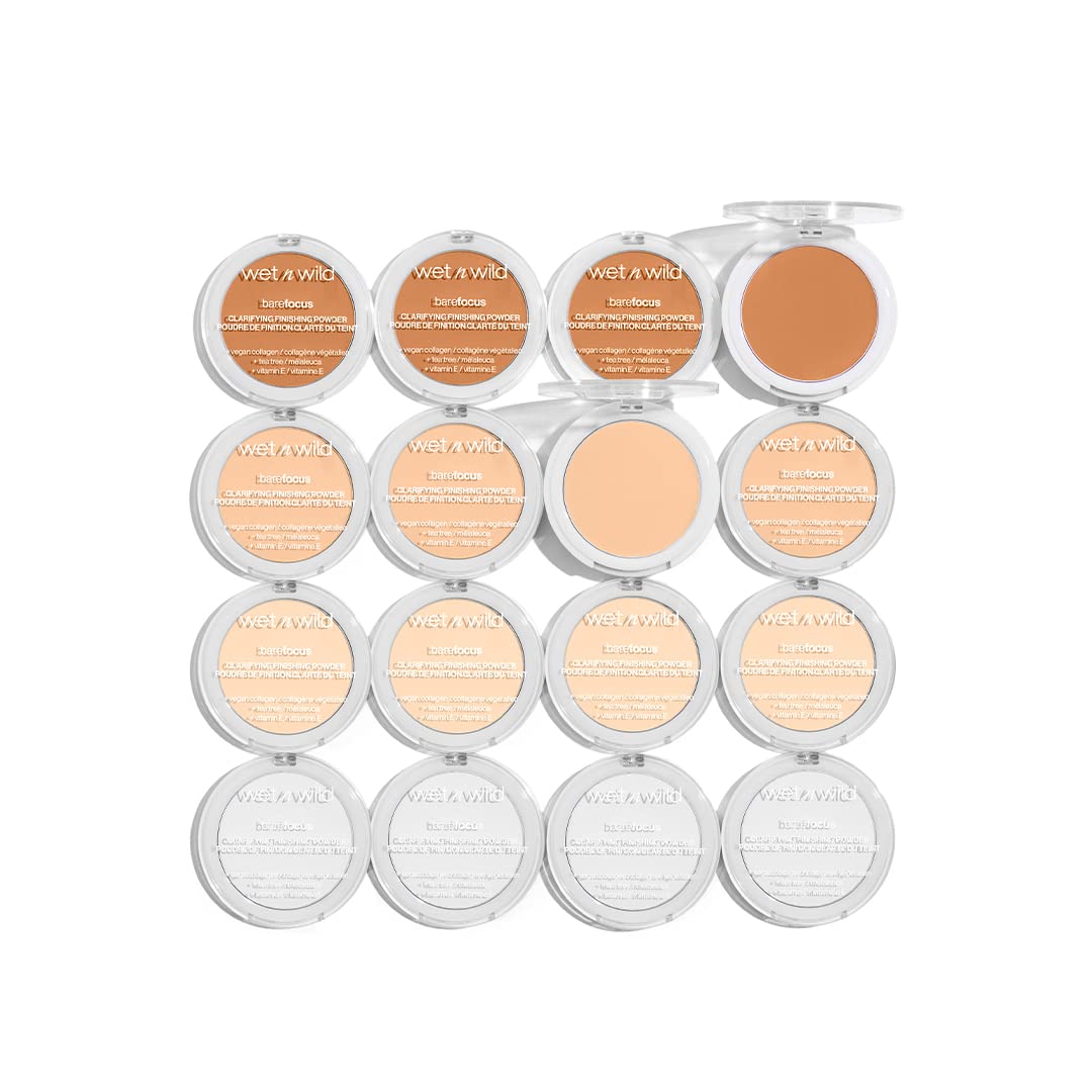 Wet n wild, Bare Focus, Makeup Clarifying and Finishing Powder, Translucent and Matte for a Flawless Makeup Base, Long-Lasting, with Hyaluronic Acid