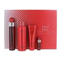 360 Red by Perry Ellis for Men - 4 Pc Gift Set 3.4oz EDT Spray, 0.25oz EDT Spray (Mini), 6oz Body Spray, 3oz Shower Gel Beauty & Personal Care Perry Ellis