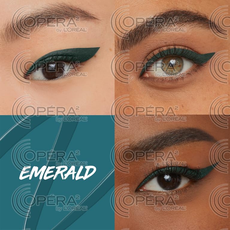 MAYBELLINE Master Precise All Day Liquid Eyeliner, Waterproof Eyeliner Makeup for up to 30HR Wear, Emerald Green, 1 Count Beauty & Personal Care MAYBELLINE