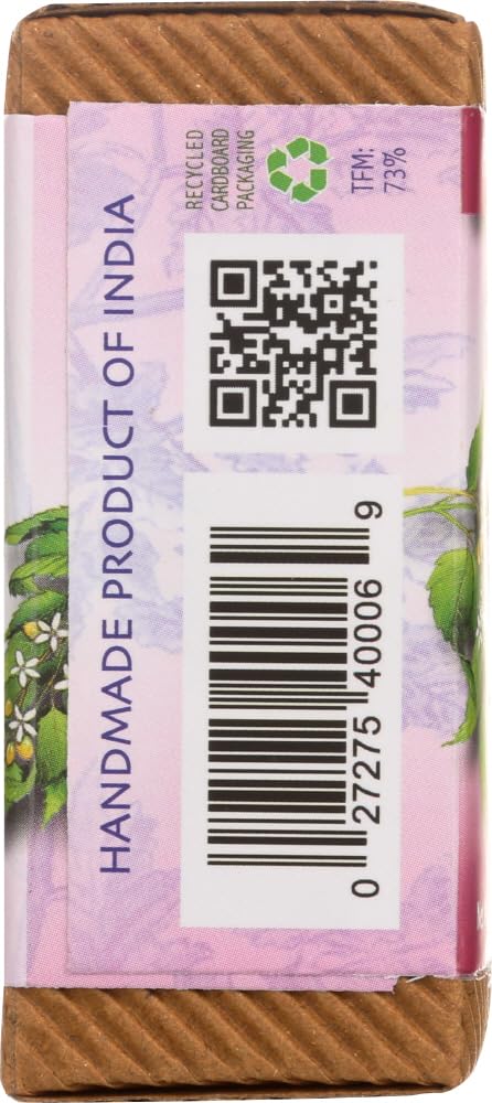 Auromere, Ayurvedic Soap, with Organic Neem, Himalayan Rose, 2.75 oz (78 g) - 3PC Beauty & Personal Care Auromere