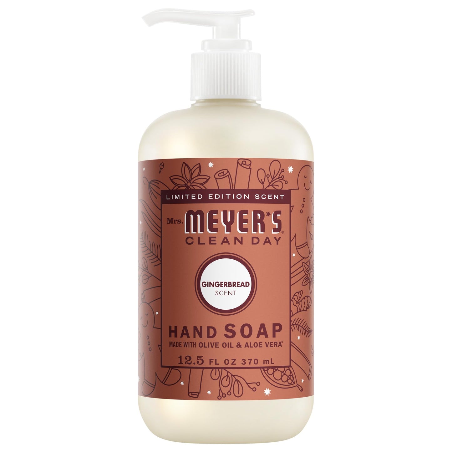 MRS. MEYER'S CLEAN DAY Hand Soap, Gingerbread Scent, 12.5 Fl Oz Bottle Beauty & Personal Care Mrs. MEYER'S