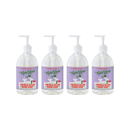 Rebel Green Liquid Hand Soap - Moisturizing Natural Bathroom & Kitchen Liquid Soap - Gentle Household Hand Wash (Lavender & Grapefruit, 16.90 Fl Oz Beauty & Personal Care Rebel Green
