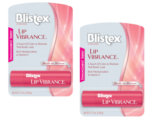 2 Pk Blistex Lip Vibrance Lip Protectant, (Built-in Mirror) Beauty and Personal Care Blistex