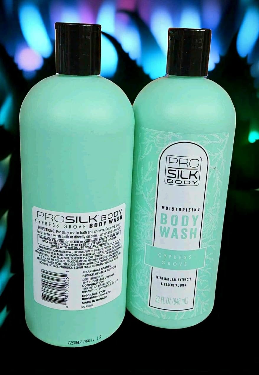 The Right Solutions Corporation Pro Silk Body Body Wash, Moisturizing Cypress Grove, 32 Fl Oz [2 PACK] Beauty & Personal Care The Right Solutions Corporation