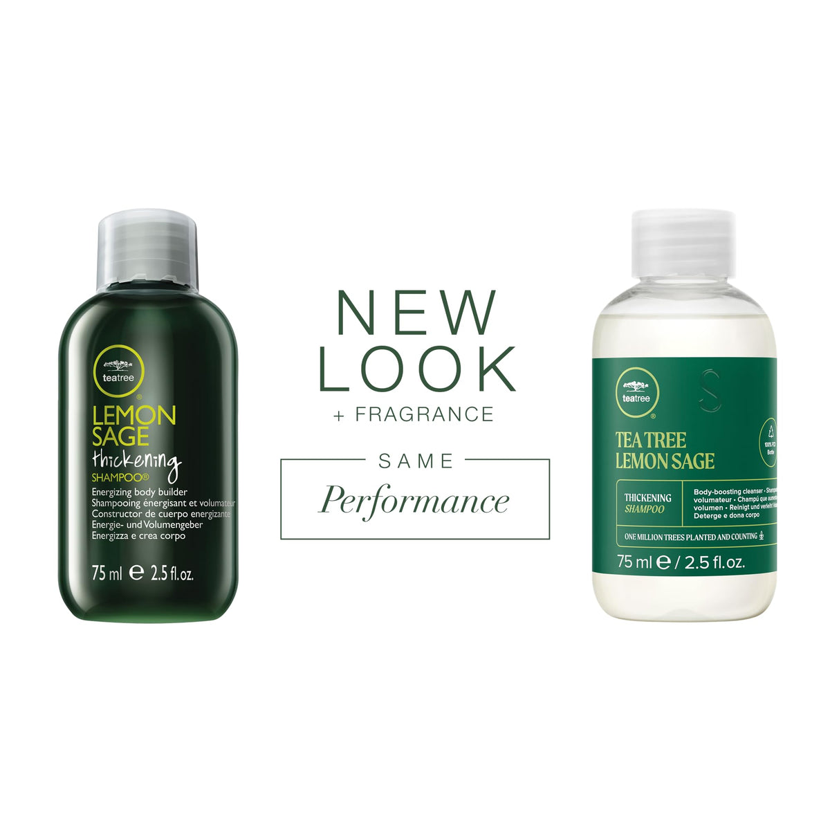 Tea Tree Lemon Sage Thickening Shampoo, Builds Body + Boosts Volume, For Fine Hair, 2.5 fl. oz. Beauty & Personal Care Tea Tree