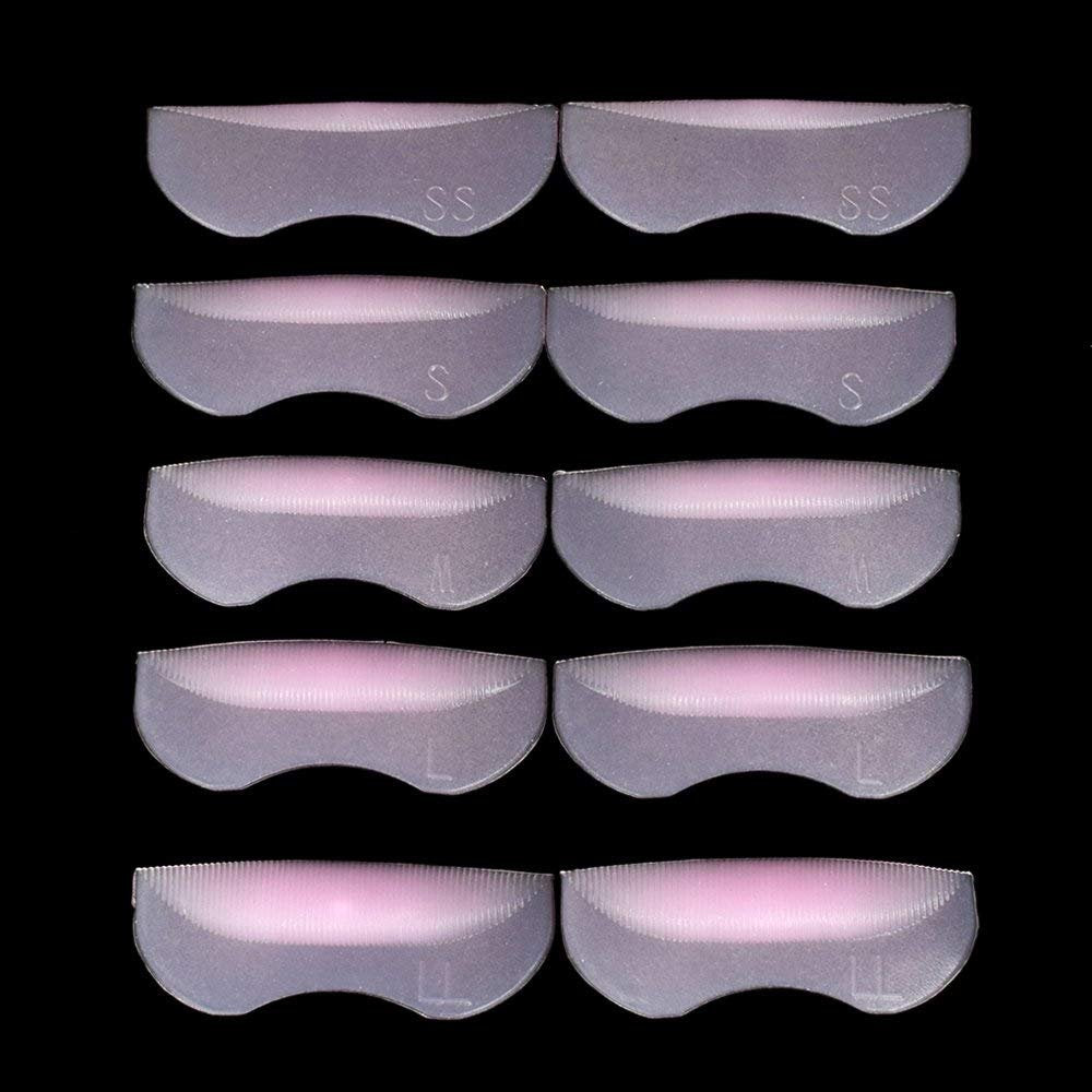 ATOMUS 5 Pairs Silicone Durable Eyelash Permanent Perm Curler Curling Root Lifting False Fake Eyelash Shield Pads Beauty & Personal Care ATOMUS