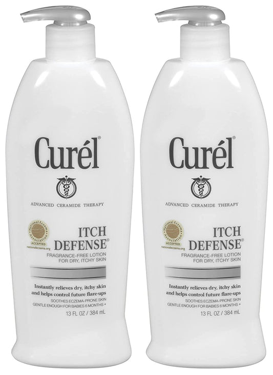 Curel Itch Defense Lotion 13 Ounce Pump (384ml) (2 Pack) Beauty & Personal Care Curel