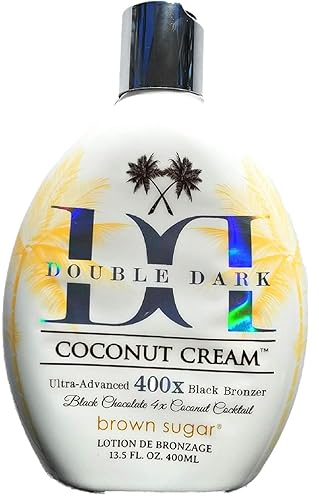 Black Chocolate Double Dark Coconut Cream 400X 13.5oz Beauty & Personal Care Brown Sugar