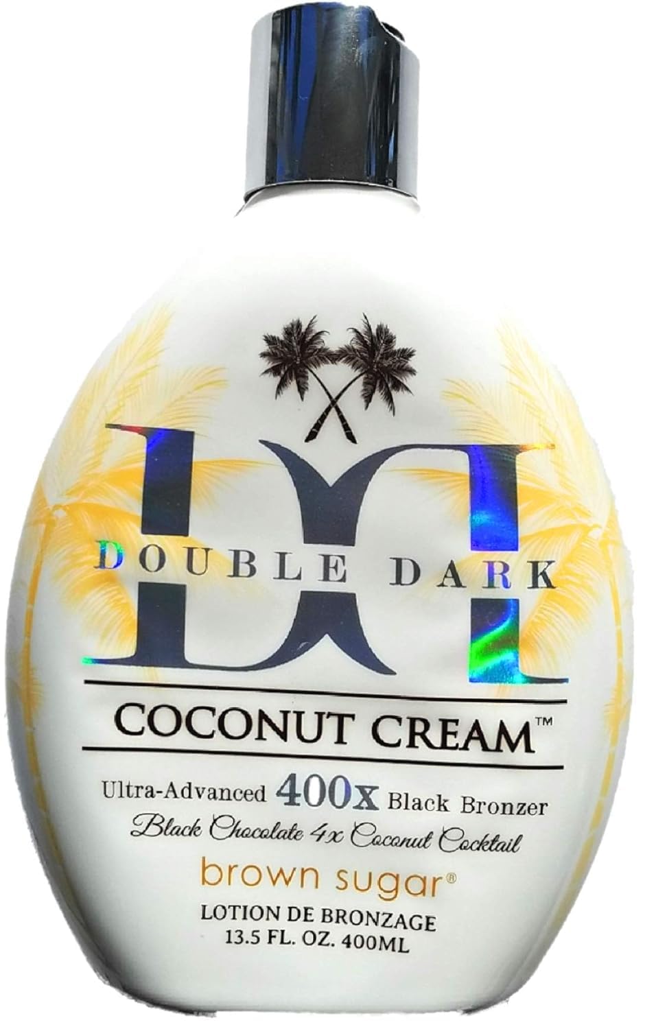 Black Chocolate Double Dark Coconut Cream 400X 13.5oz Beauty & Personal Care Brown Sugar