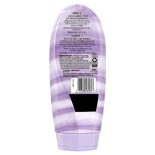 OLAY Moisture Ribbons Plus, Shea Plus Lavender Oil 18 oz (Pack of 6) Beauty & Personal Care Olay