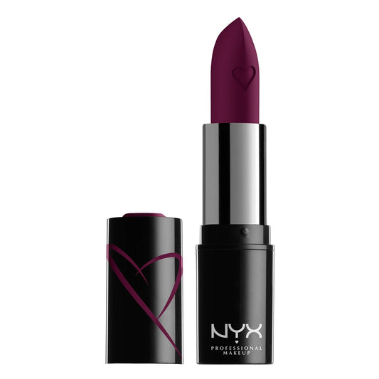 NYX PROFESSIONAL MAKEUP Shout Loud Satin Lipstick, Infused With Shea Butter - Into The Night (Deep Grape) Beauty & Personal Care NYX PROFESSIONAL MAKEUP