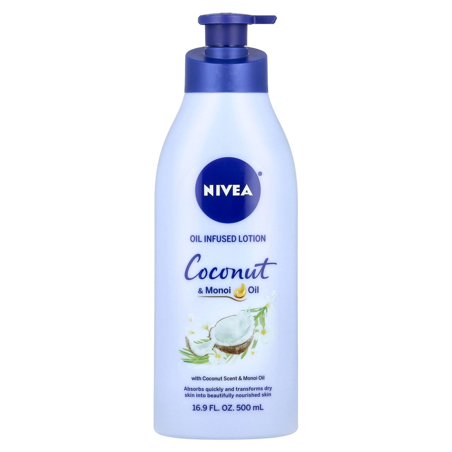NIVEA Lotion Coconut & Monoi Oil Infused 16.9 Ounce (500ml) (Pack of 3) Beauty & Personal Care NIVEA