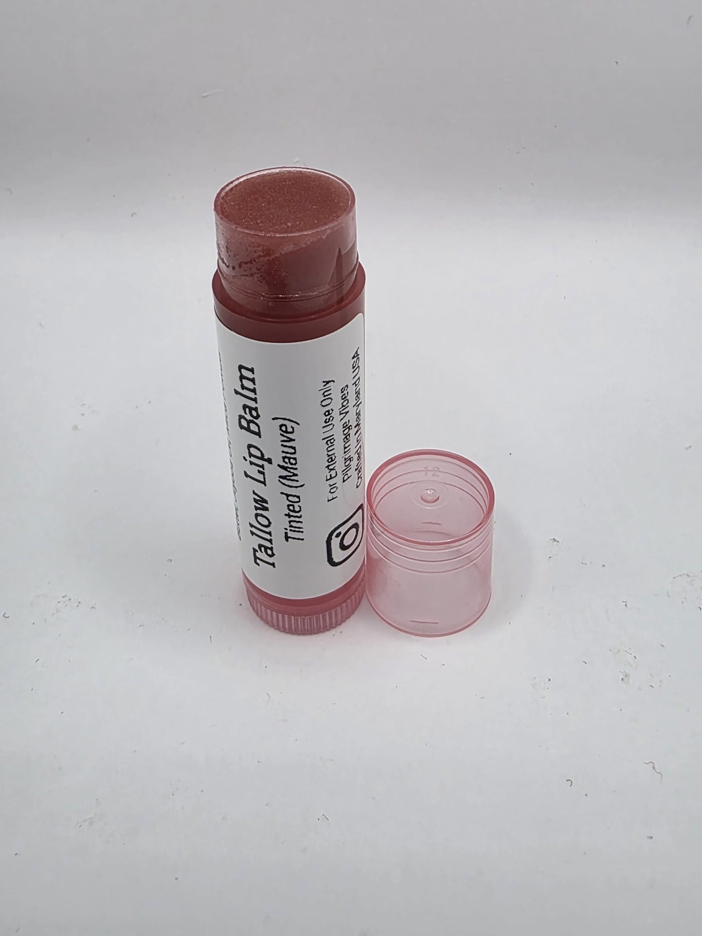 Tallow Lip Balm (3 Pack) (Tinted Mauve) Handmade Grass Fed Beef Tallow Lip Balm with Nourishing Oils Beauty and Personal Care Pilgrimage Vibes