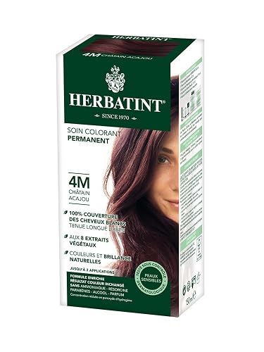 Herbatint 4M Permanent Herbal Mahogany Chestnut Haircolor Gel Kit - 3 per case.3 Beauty & Personal Care Herbatint