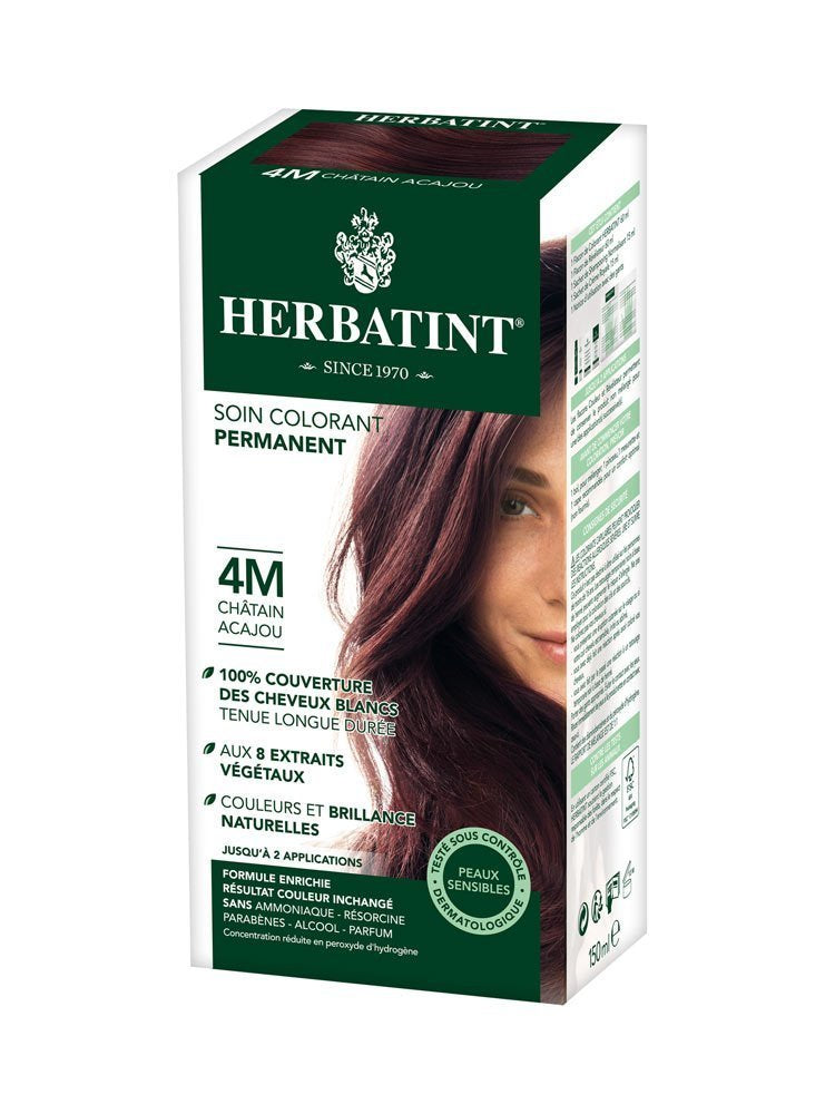 Herbatint 4M Permanent Herbal Mahogany Chestnut Haircolor Gel Kit - 3 per case.3 Beauty & Personal Care Herbatint
