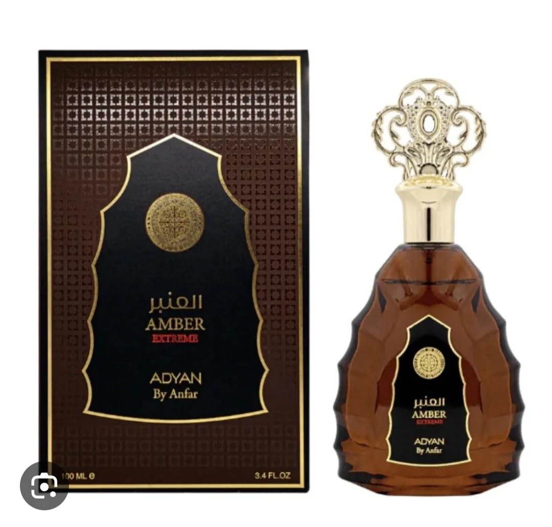 Adyan Amber Extreme - EDP 100Ml (3.4Oz) - With Pheromones - Unisex and Long Lasting Fragrance - Luxury Scent - Arabian Perfume Beauty & Personal Care Adyan