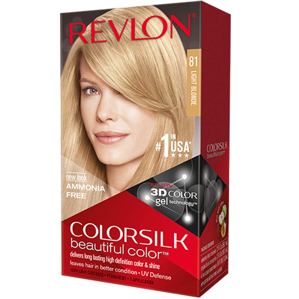 Revlon ColorSilk Beautiful Color, 81 Light Blonde1 kit (Pack of 6) Beauty & Personal Care COLORSILK