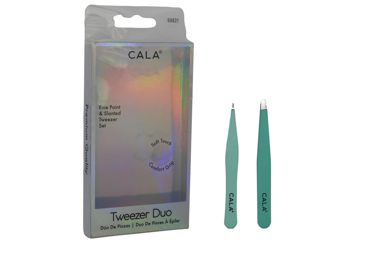 Cala Soft touch mint tweezer duo Beauty & Personal Care Cala
