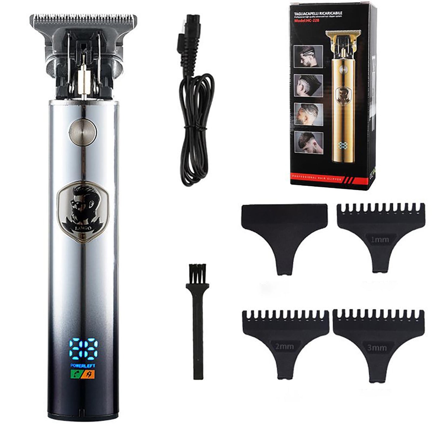 WAIKIL HC228 Professional Hair Clippers for Men, Cordless Hair Clippers, Rechargeable Trimmers for Haircuts, Ideal Trimmers for Barbers (Gradient Beauty and Personal Care WAIKIL