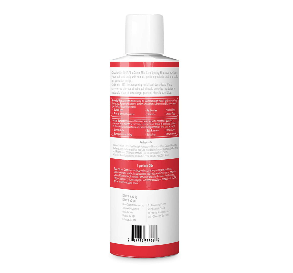Alra - Mild Conditioning Shampoo - Gentle Cleanser and Conditioner for Cancer Patients During and After Radiation and Chemotherapy - Improves Fragile