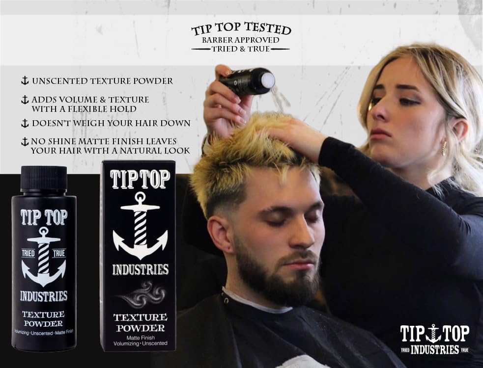 Tip Top Matte Texture Powder 0.7oz / 20g - Volumizing Texurizing Styling Powder Beauty & Personal Care Tip Top Pomade