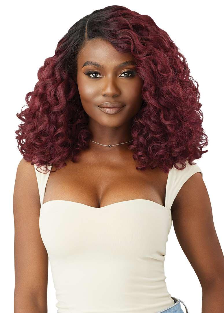 Outre Melted Hairline - Kinky Soft Edges - Kinky Soft 4 (DR RED VELVET)