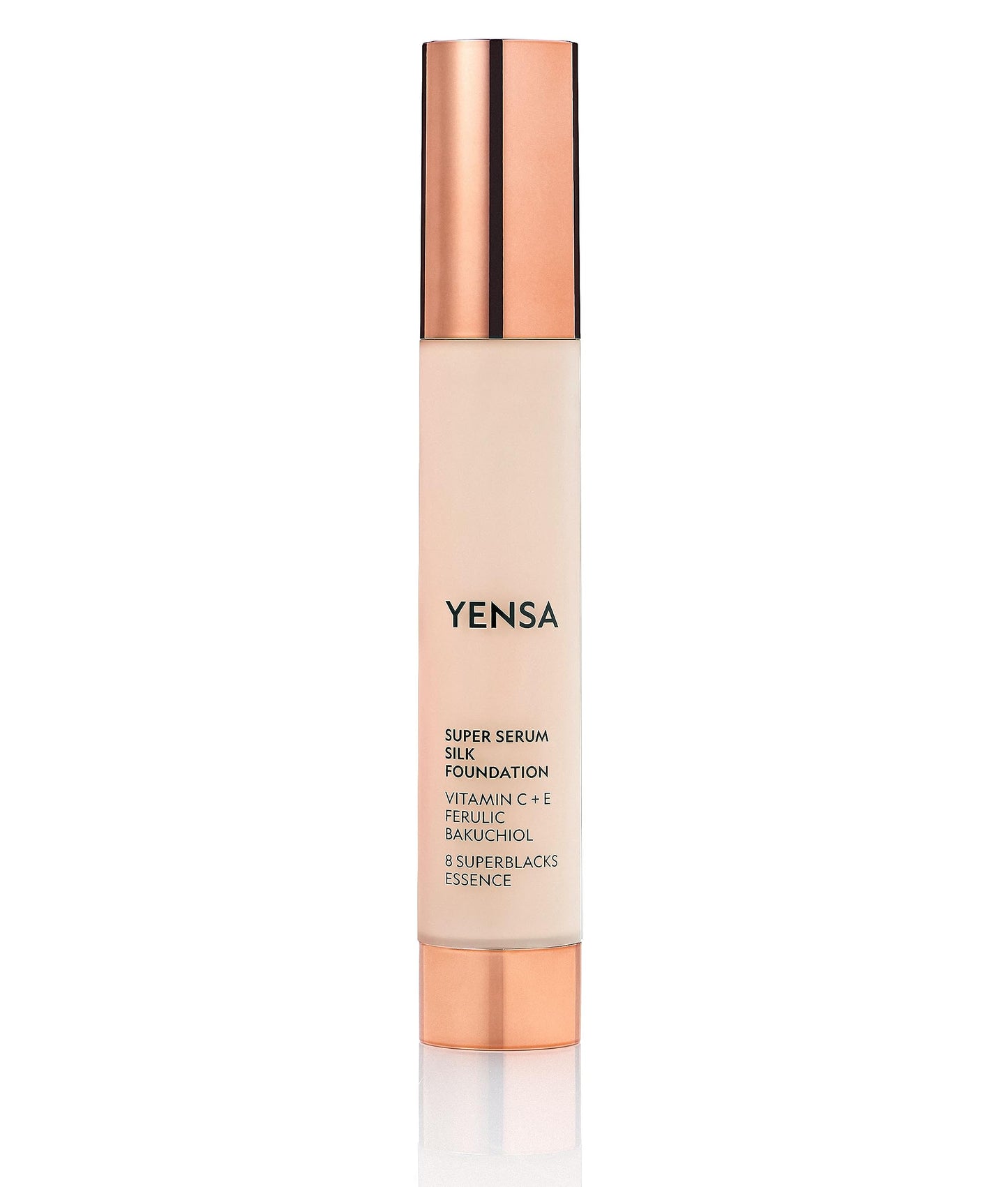YENSA Serum Foundation Makeup - Super Silk Full Coverage Foundation Enriched with Peptides, Vitamin C & Ferulic Acid to Help Reduce Fine Lines Beauty & Personal Care YENSA