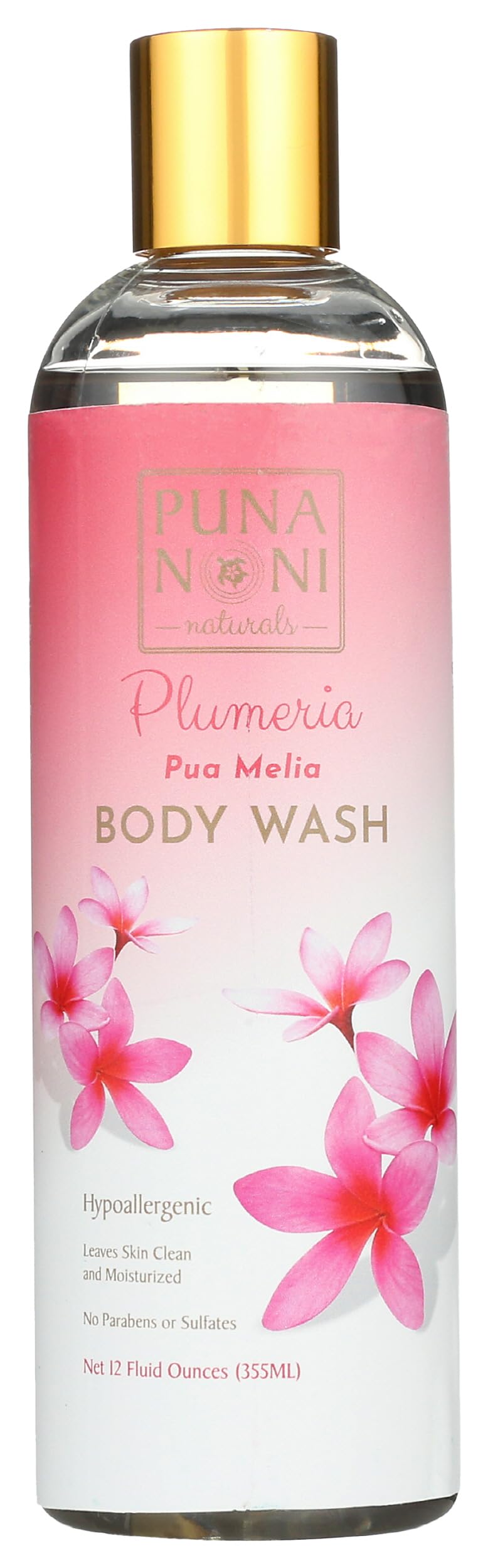 Puna Noni, Body Wash Plumeria Organic, 12 Fl Oz Beauty & Personal Care Puna Noni Naturals