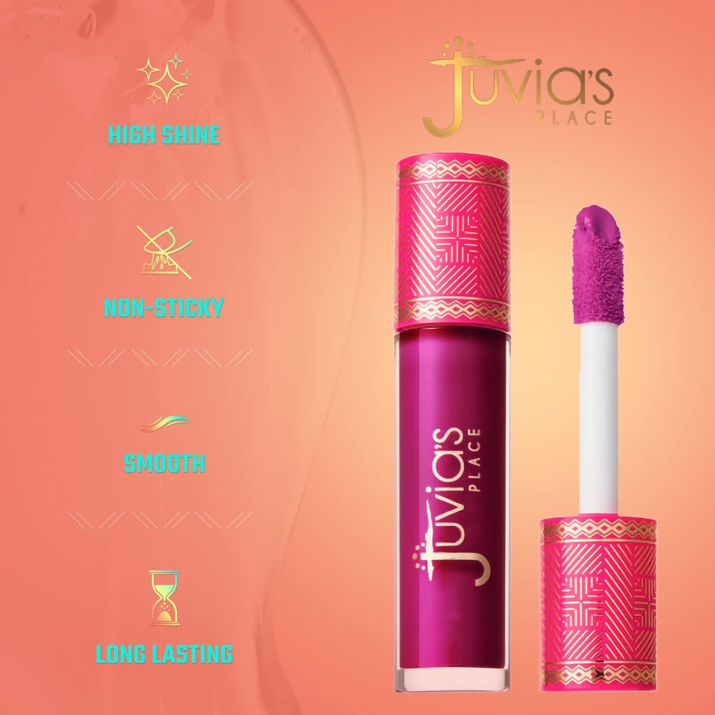 Juvia's Place Lip Gloss Reflect Shes Royal, Cool-Toned Berry, Long Lasting Hydrating The Reds & Berries 16 oz, Beauty & Personal Care Juvia's Place