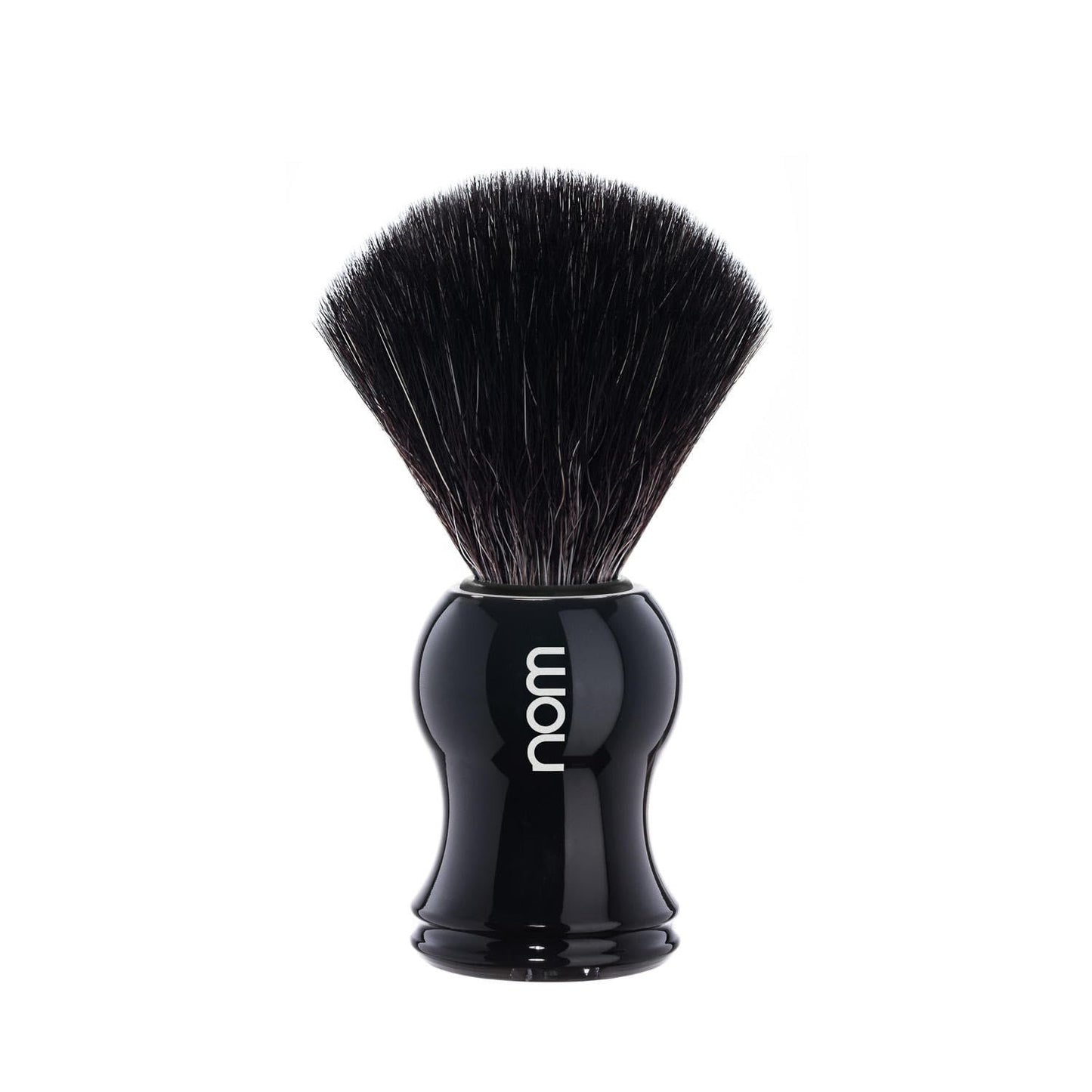 NOM Gustav Shaving Brush - Vegan Shave Brush for Shaving soaps and creams - sustainable eco-friendly and reusable - Exfoliating Shaving Brush - Black Beauty and Personal Care MÜHLE