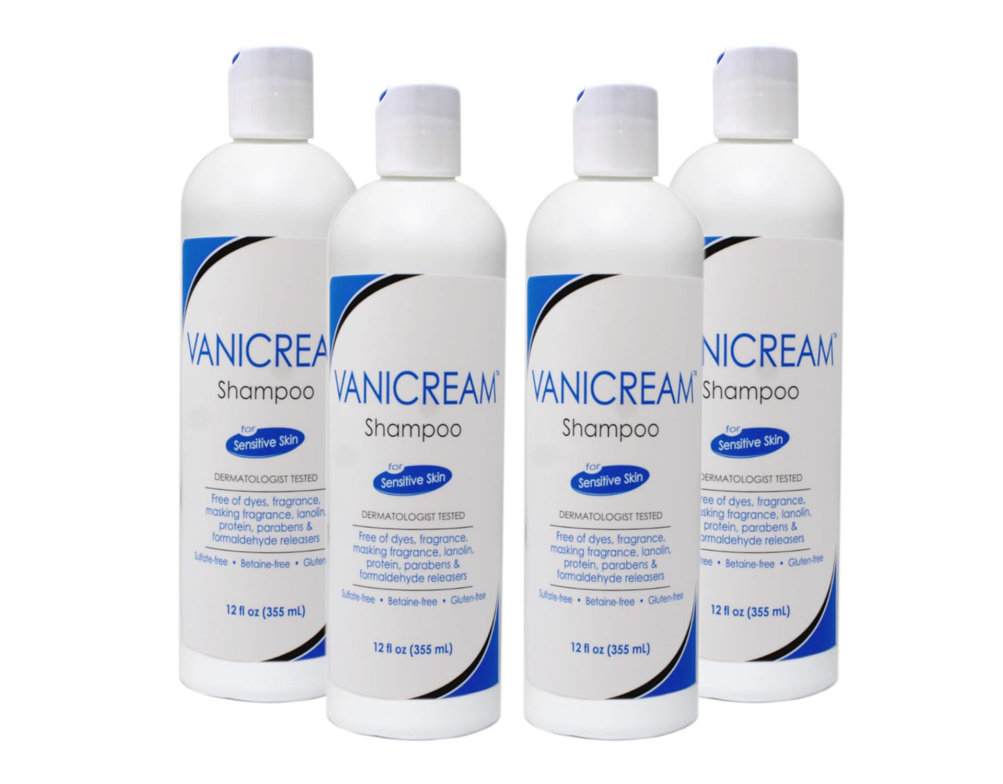 Vanicream Shampoo for Sensitive Skin, Dermatologist Tested, Free of Dyes, Fragrance, Parabens and Formaldehyde Releasers, Sulfate-Free, 12 fl oz (Pack Beauty & Personal Care Vanicream