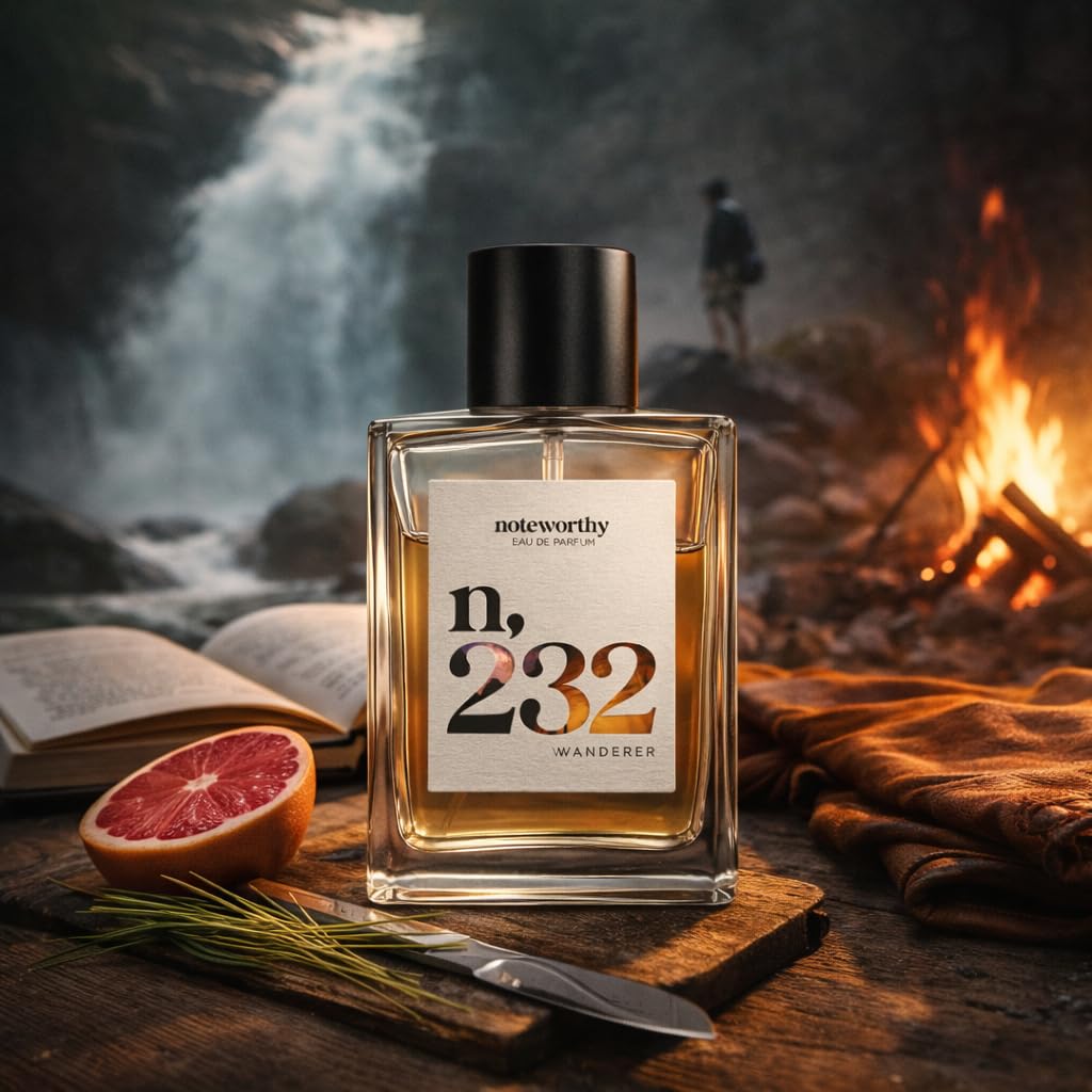 Noteworthy n,232 Wanderer Eau De Parfum - Grapefruit, Leather, Vetiver | Sophisticated, Warm Fragrance for Any Occasion | Long-lasting Unisex Perfume Beauty & Personal Care Noteworthy