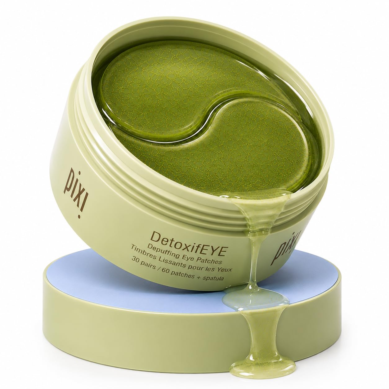 Pixi DetoxifEYE Depuffing Hydrogel Eye Patches with Cucumber, Hyaluronic Acid & Caffeine for Puffy Eyes and Dark Circles | Treats Tired Eyes Beauty & Personal Care Pixi