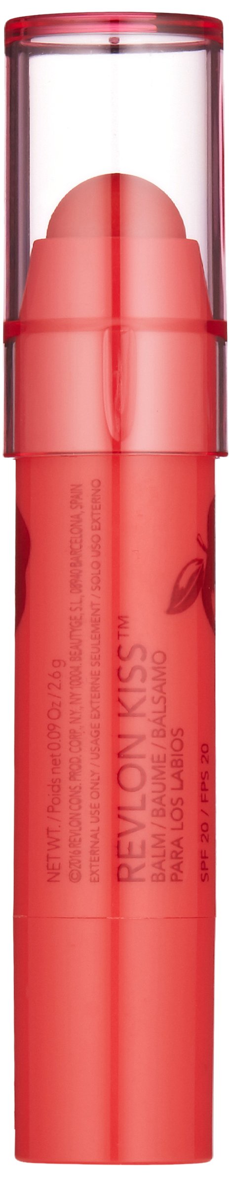 Revlon Lip Balm, Kiss Tinted Lip Balm, Face Makeup With Lasting Hydration, SPF 20, Infused With Natural Fruit Oils, 030 Crisp Apple, 0.09 Oz Beauty & Personal Care REVLON