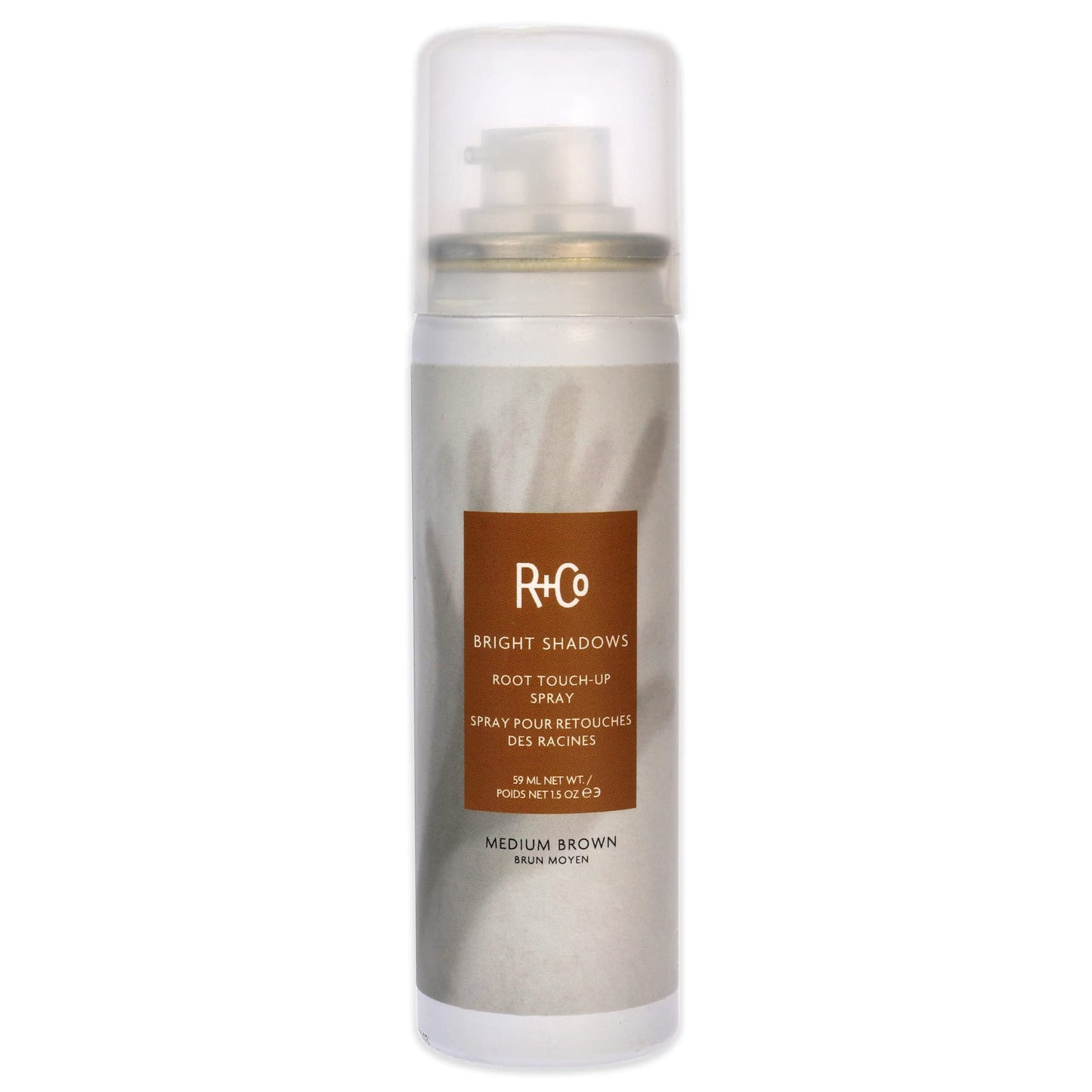 R+Co BRIGHT SHADOWS Root Touch-Up Spray Medium Brown 59 ml / 1.5 oz Beauty & Personal Care R+Co