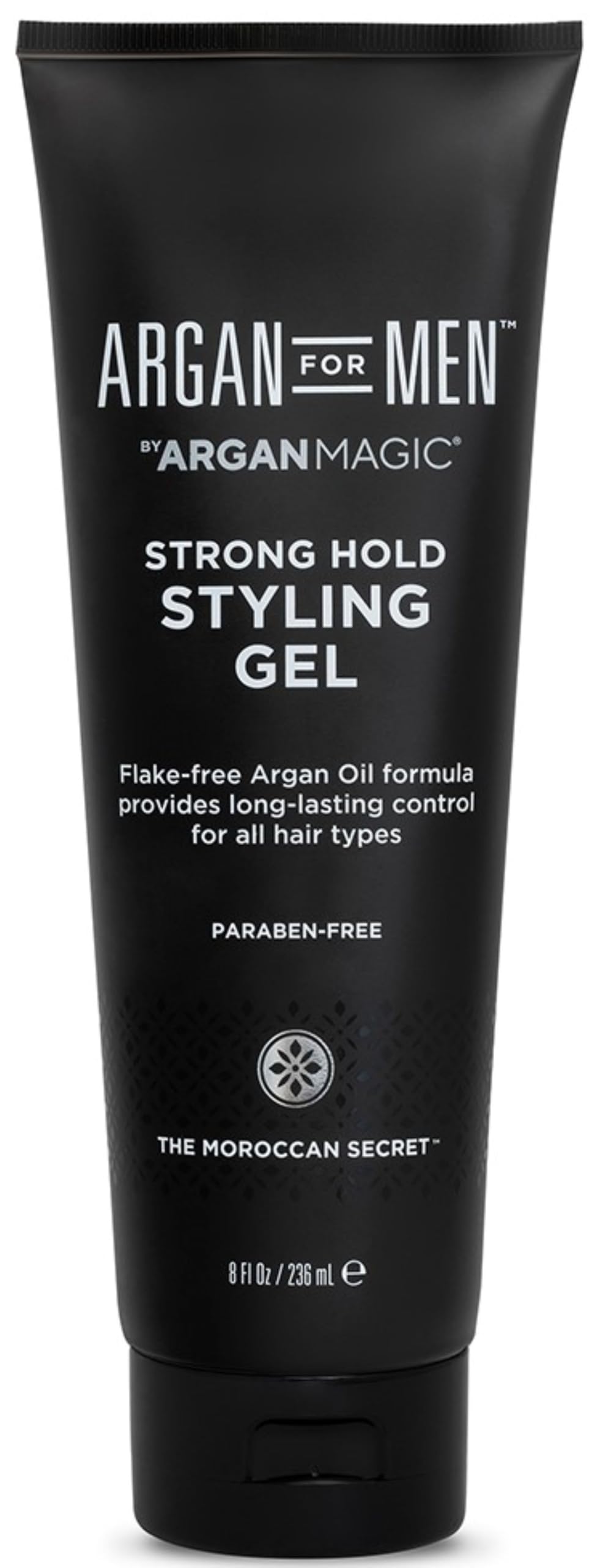 Argan Magic Strong Hold Styling Gel - Flake-Free Argan Oil Formula for Superior Hold and Long-lasting Control | Paraben Free, (8 Fl Oz) Beauty & Personal Care Argan Magic